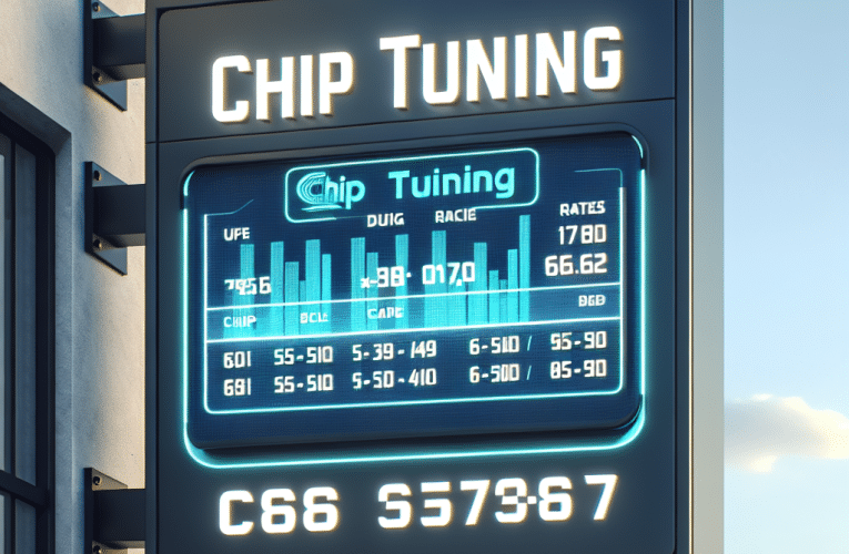Chip tuning – cena usługi którą musisz znać przed modyfikacją swojego auta