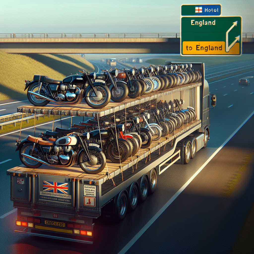 transport motocykli z anglii