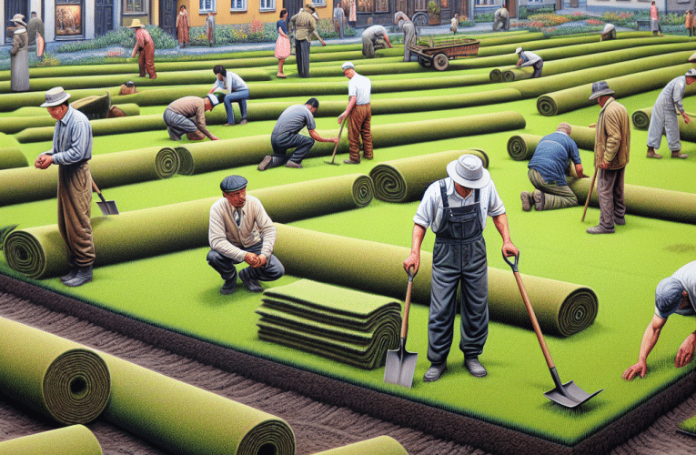 Układanie trawy z rolki w Żyrardowie – krok po kroku do pięknego trawnika