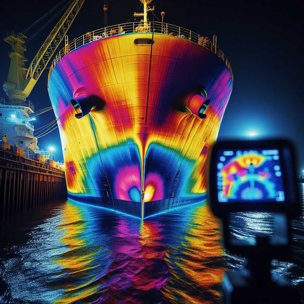 thermal imaging inspection of the ship