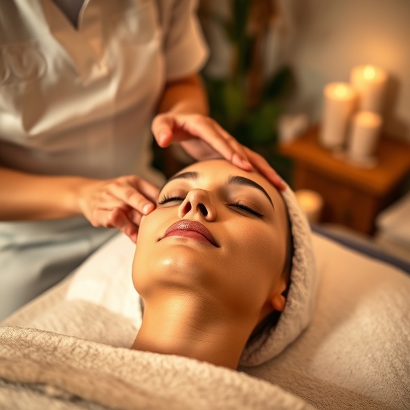 masaż liftingujący twarzy