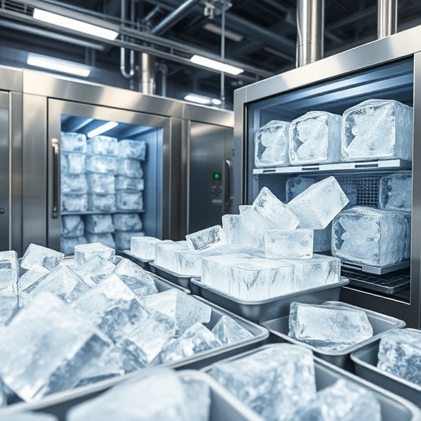 produkcja lodu w kostkach