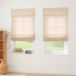 rolety rzymskie w stylu skandynawskim