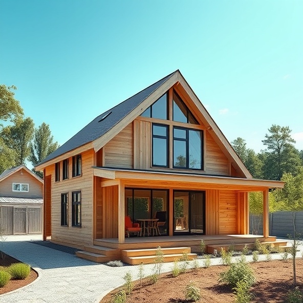 dom szkieletowy 50m2 z poddaszem