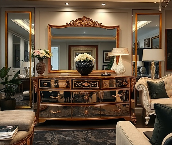 Jak dobrać idealną komodę glamour do wnętrza, aby podkreślić styl i funkcjonalność salonu