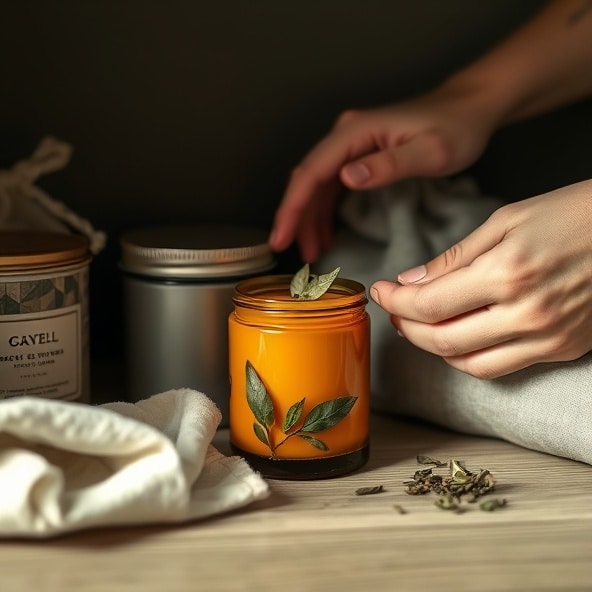 świeca zielona herbata