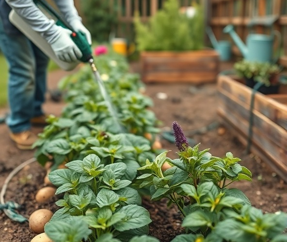 Czy arcade 880 ec 5l uszkodzi zioła przy ziemniakach działkowca?