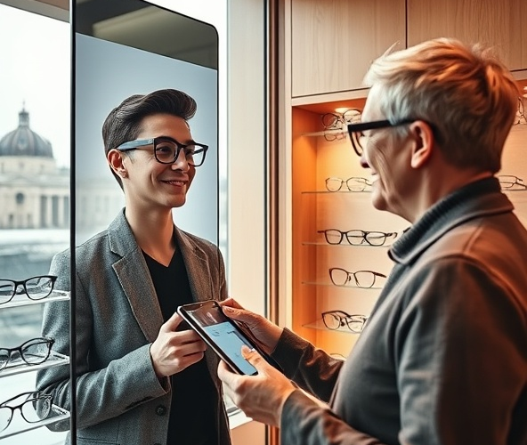 Czy dobry optyk w Warszawie oferuje wirtualną przymiarkę oprawek?