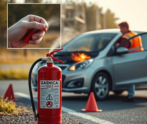 Czy gaśnica 1kg wystarczy do zabezpieczenia samochodu osobowego?