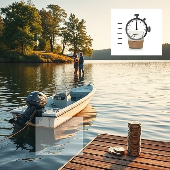 ile pali łódź motorowa