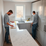 Jaka jest cena blatu z konglomeratu z montażem w kuchni 6 m2? konglomerat blaty cena