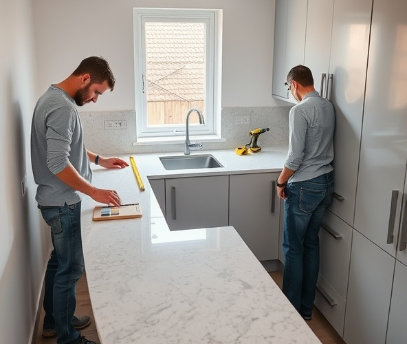 Jaka jest cena blatu z konglomeratu z montażem w kuchni 6 m2?