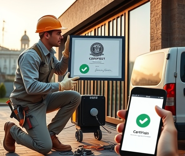 Jak sprawdzić uprawnienia firmy do montażu napędów do bram w Warszawie?