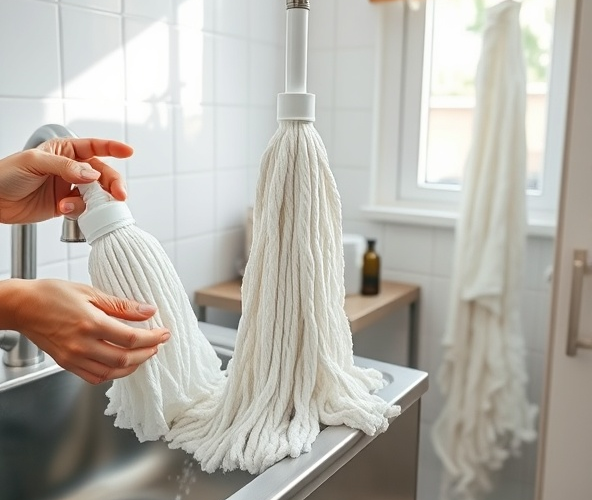 Jak prać mop bawełniany, żeby nie skurczył się i był higieniczny?