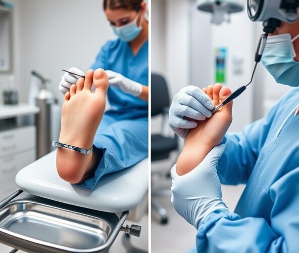 Klamra czy wycięcie przy wrastającym paznokciu u podologa z Ochoty?