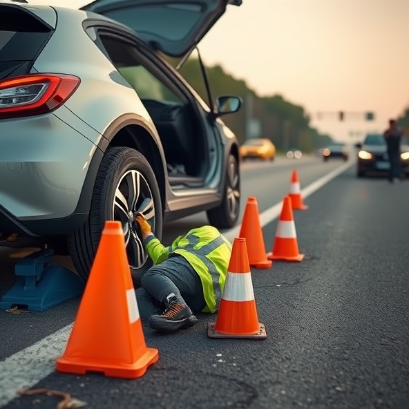 przebita opona co zrobić