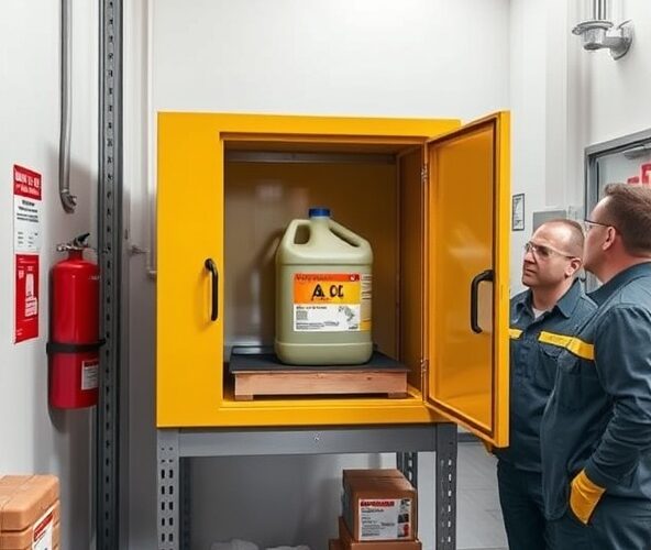 Jak bezpiecznie przechowywać aceton 5 l w sklepie B2B?