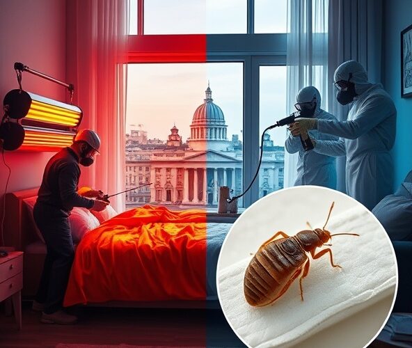 Dezynsekcja pluskiew w Warszawie: ogrzewanie czy oprysk skuteczniej?