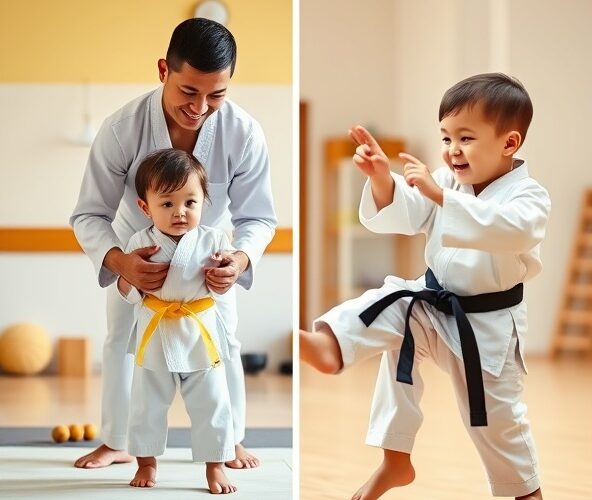 Karate dla 3-latka: z rodzicem/samodzielne (bez rodzica) — lepsza motoryka?