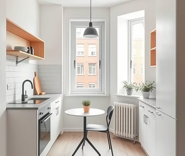 Jak do 2000 zł odświeżyć kuchnię minimalistyczną w Łodzi na sprzedaż?