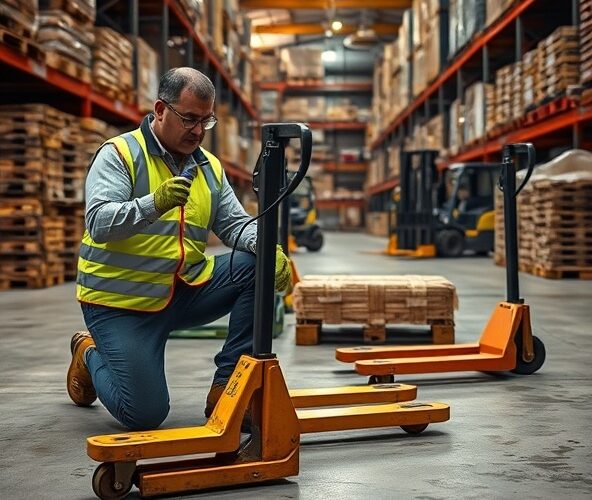 Jak właściciel magazynu wykryje awarie wózków paletowych ręcznych bez specjalistów?