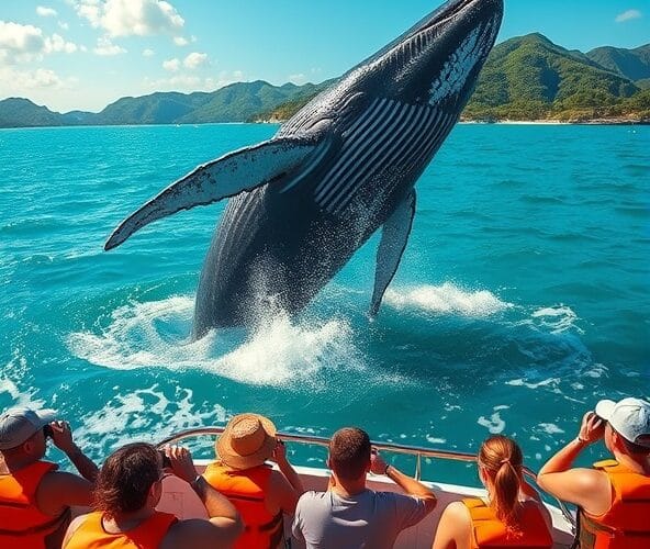 Gdzie w Dominikanie oglądać wieloryby z bezpiecznych wycieczek?