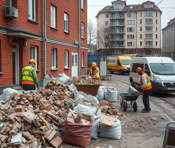 Jak przygotować 3 m3 gruzu do wywozu odpadów budowlanych w Łodzi?