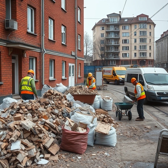 wywóz odpadów budowlanych łódź