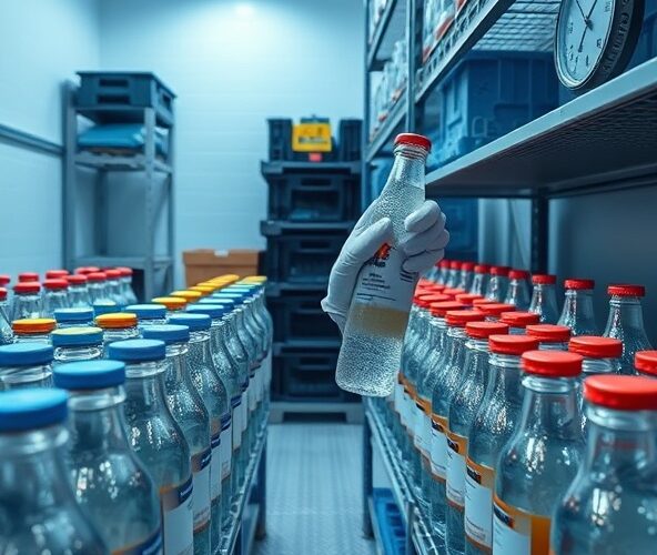 Jak magazynować antyoksydanty do picia SHOT 250ml w chłodni?