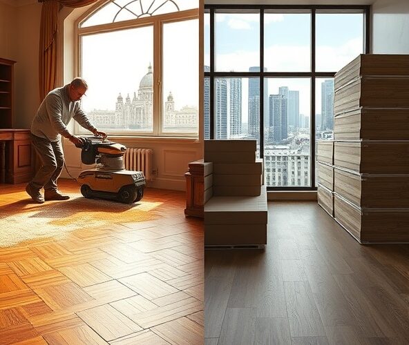 Czy w Warszawie cyklinowanie parkietu opłaci się bardziej niż panele?