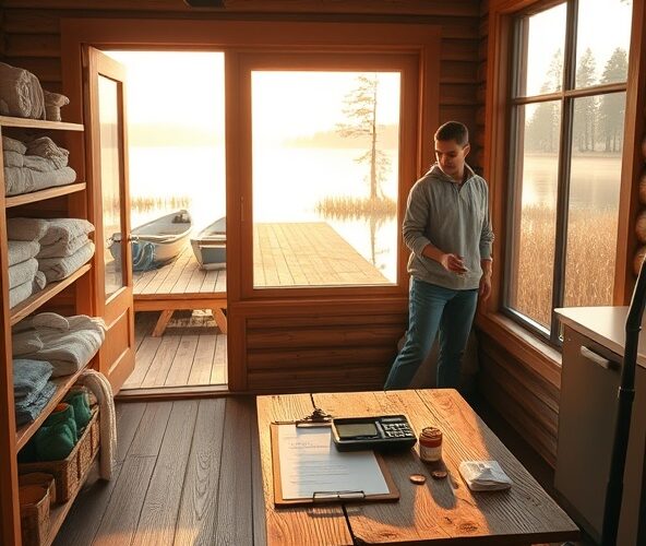 Jak ustalić opłatę za sprzątanie domku do wynajęcia na Mazurach?