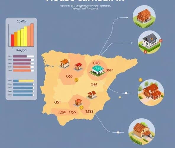 Jak porównać ceny domów na sprzedaż w Hiszpanii między regionami?