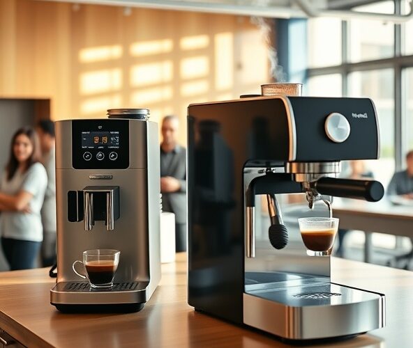 Ekspres automatyczny czy kolbowy będzie cichszy w biurze open space?