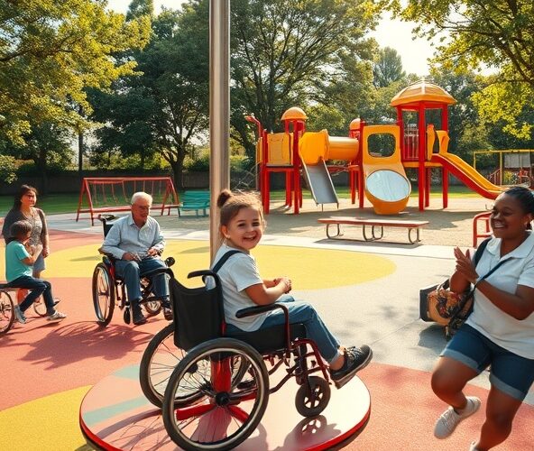 Jak zapewnić dostępność integracyjnego placu zabaw dla osób na wózkach?