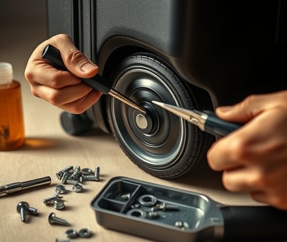 Jak naprawić poluzowane kółko do walizki bez wizyty u serwisu?