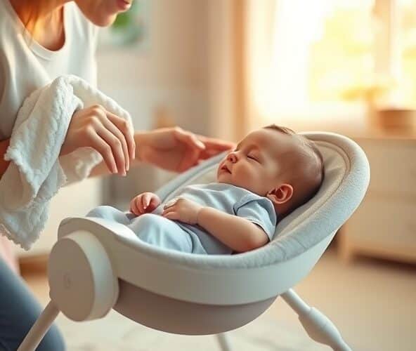 Czy leżaczek babybjorn pomoże przy kolkach i ulewaniu u noworodka?