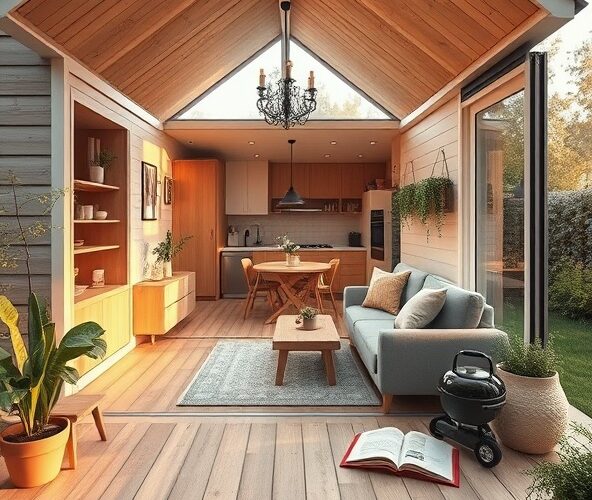 Jak optymalnie zagospodarować przestrzeń w małym domku z tarasem?