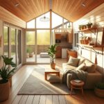 mały domek z tarasem