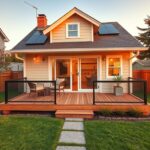 mały domek z tarasem