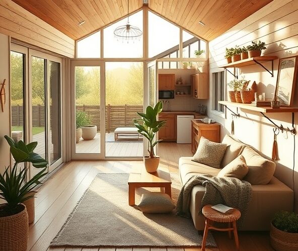 Jak optymalnie zagospodarować przestrzeń w małym domku z tarasem?