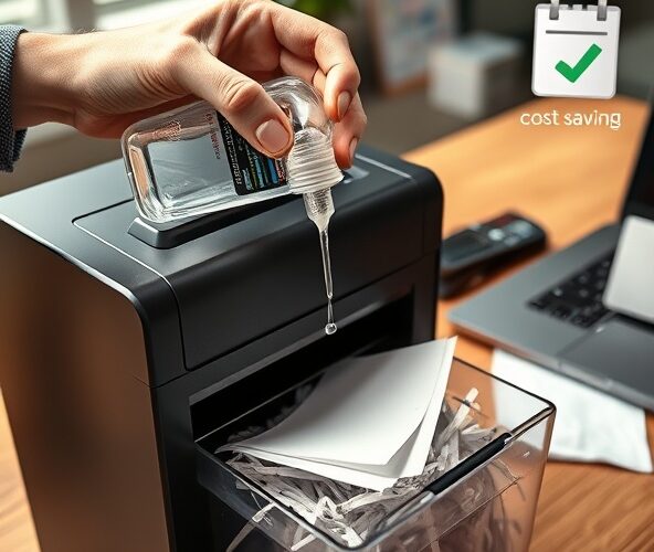 Jak stosować płyn konserwujący do niszczarek w biurze dla oszczędności?