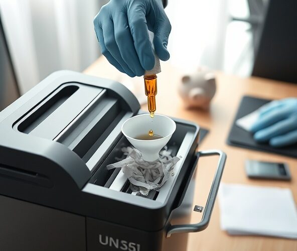 Jak stosować płyn konserwujący do niszczarek w biurze dla oszczędności?