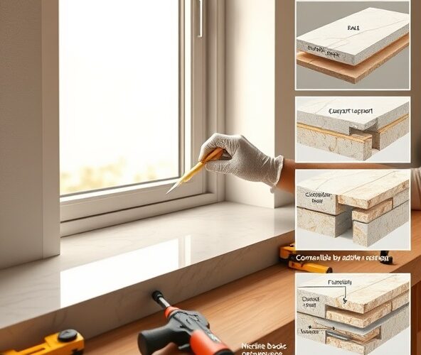 Jak montować parapety z konglomeratu, by uniknąć pęknięć?