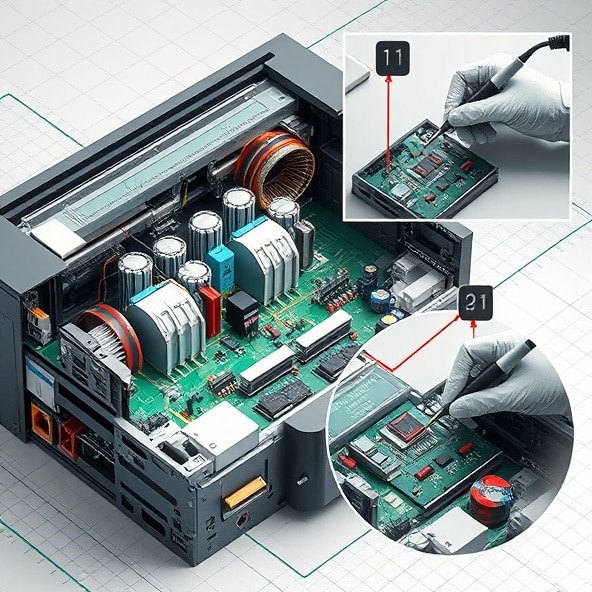 schemat drukarki laserowej