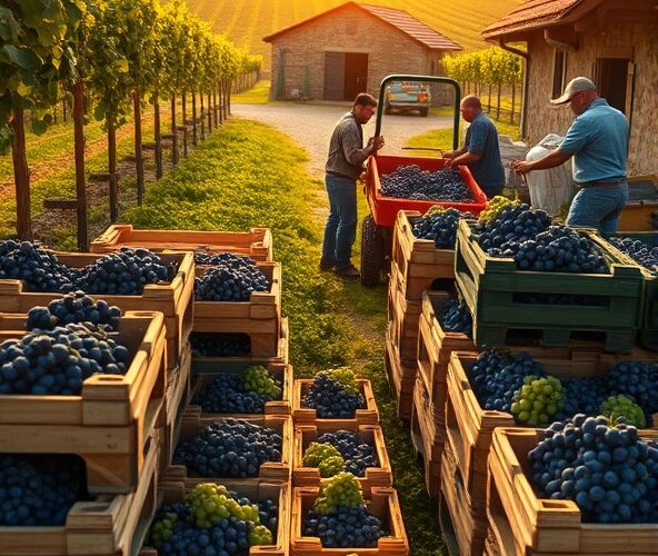 Ile zamówić skrzyniopalety na winogrona na sezon małej winiarni?