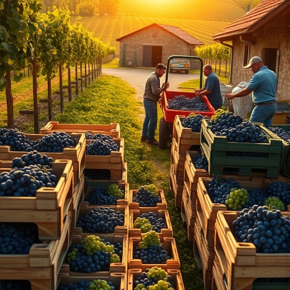 skrzyniopalety na winogrona