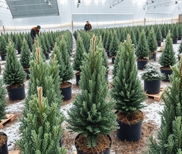 Jak właściciel szkółki drzewek iglastych przechowa sadzonki zimą bez strat?