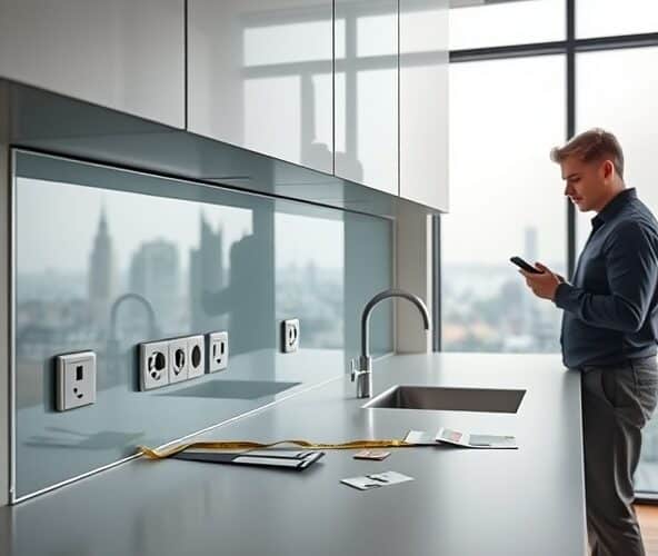 Gdzie w Warszawie zamówić szkło do kuchni z wycięciem na gniazdka?