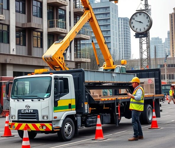 Czy tani wynajem dźwigu na godziny obejmuje transport i operatora?