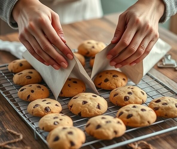 Jak pakować ciastka w torebki papierowe szare bez zawilgocenia?